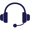 The vector image of headphone